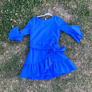 Kids royal blue church dress